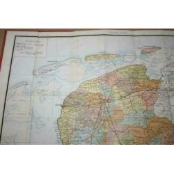 Gemeentekaart van Friesland - Geerling - Smulders - 1885 !!