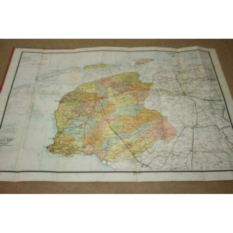 Gemeentekaart van Friesland - Geerling - Smulders - 1885 !!