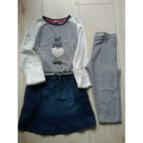 Setje Rok legging T-shirt maat 158/164 HEMA