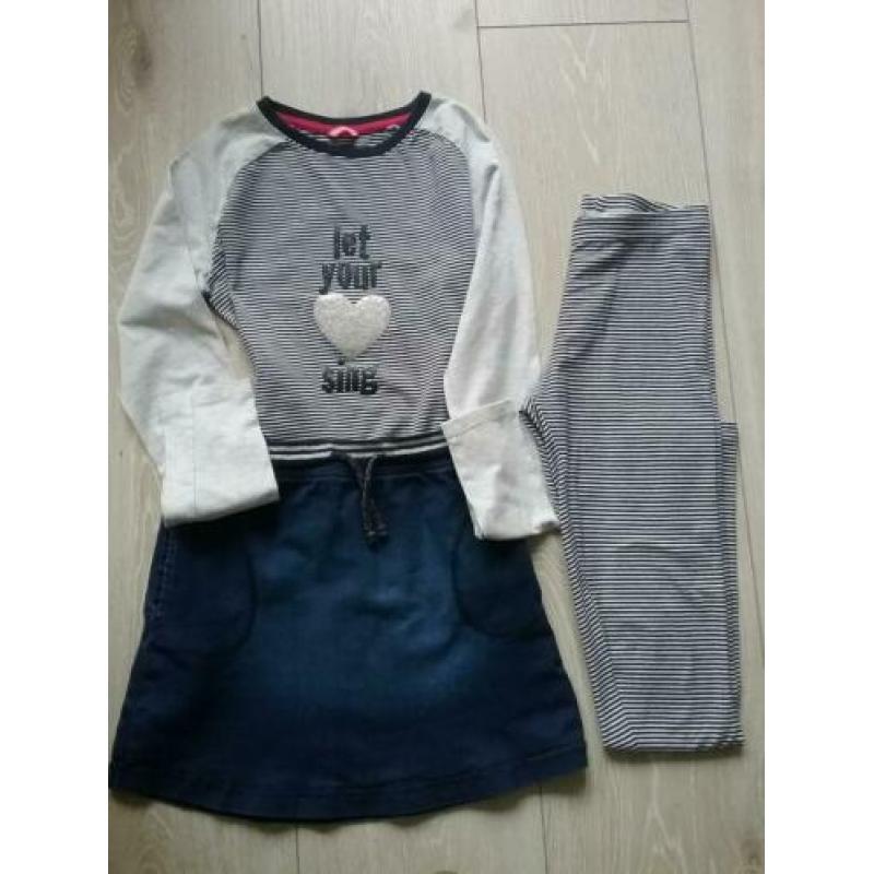 Setje Rok legging T-shirt maat 158/164 HEMA