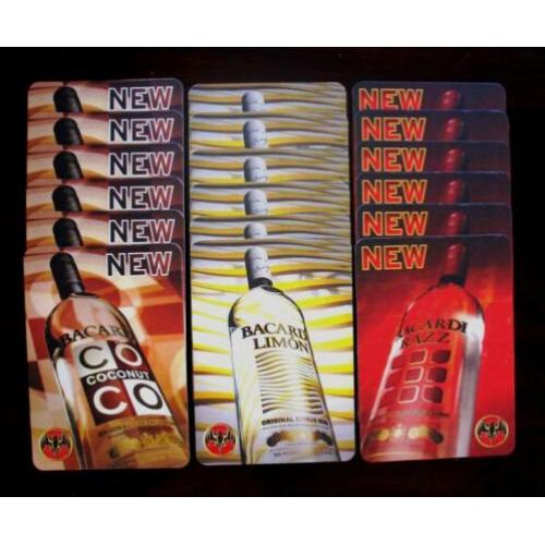 Bacardi viltjes Limon Razz Coco ( verpakt per 50 stuks )