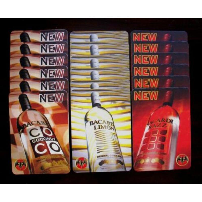 Bacardi viltjes Limon Razz Coco ( verpakt per 50 stuks )