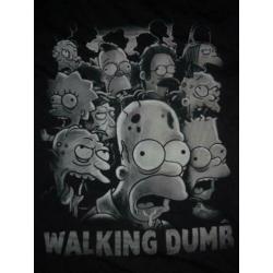 The Simpsons shirt S Walking Dumb izgst