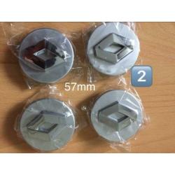 Naafdoppen Renault naafkappen 60 mm 57 mm