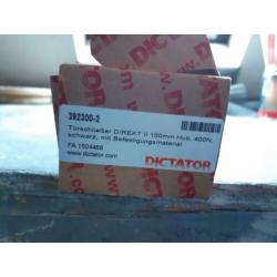 Dictator Poortsluiter Direkt II 150mm Zwart