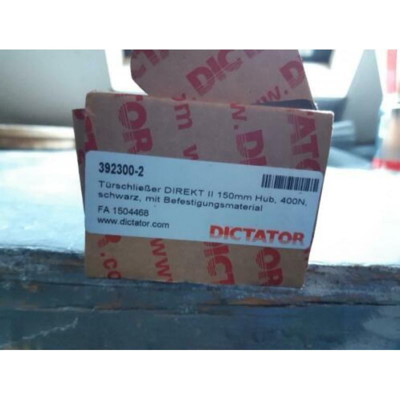 Dictator Poortsluiter Direkt II 150mm Zwart