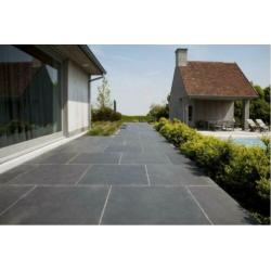 Mustang leisteen terrastegels 100x100x3 cm strak gezaagd