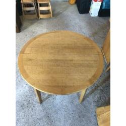 Eiken tafel inklapbaar