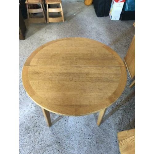 Eiken tafel inklapbaar