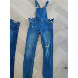H&m spijker jeans tuinbroek salopet 164 nog veel meer