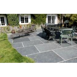 Mustang leisteen terrastegels 100x100x3 cm strak gezaagd