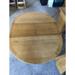 Eiken tafel inklapbaar