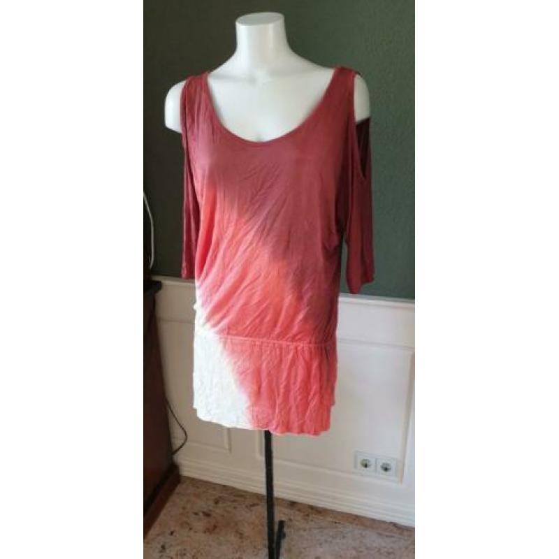 NIEUW gave DEBBIE KATZ ombre tuniek mt S-M 38/40, top rood