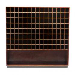 Vintage retro wijnkast / postkast / winkelkast / dressoir