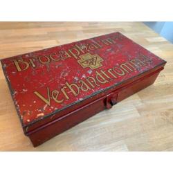 Vintage Brocapharm's verbandkist (leeg)
