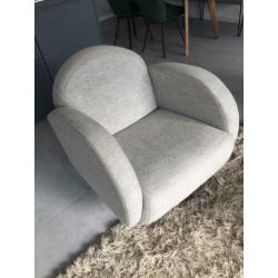 Mooie draaifauteuil grijs stof Passe Partout