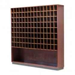 Vintage retro wijnkast / postkast / winkelkast / dressoir