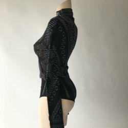 High, zwarte body, maat large