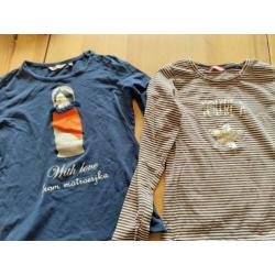 7 stuks longsleeve maat 140