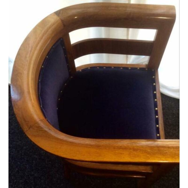 Art Deco fauteuils twee stuks, gerestaureerd .