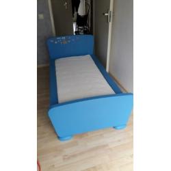 Kleuterbed blauw incl. Matrasje