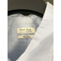 Linnen blouse Open End mt.46/48