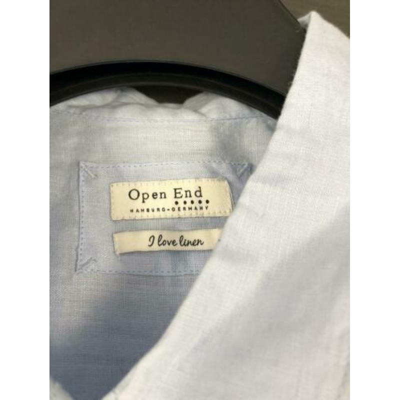 Linnen blouse Open End mt.46/48