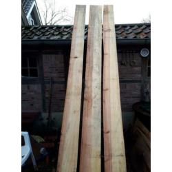 3 mooie grenen planken (3,75 meter lang)