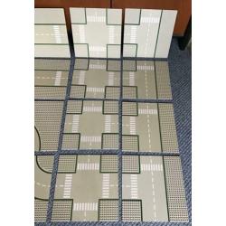 16 Lego straat- / wegplaten