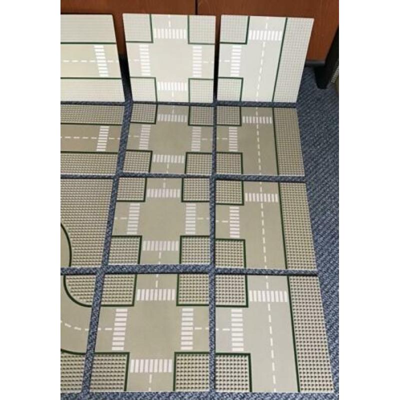 16 Lego straat- / wegplaten