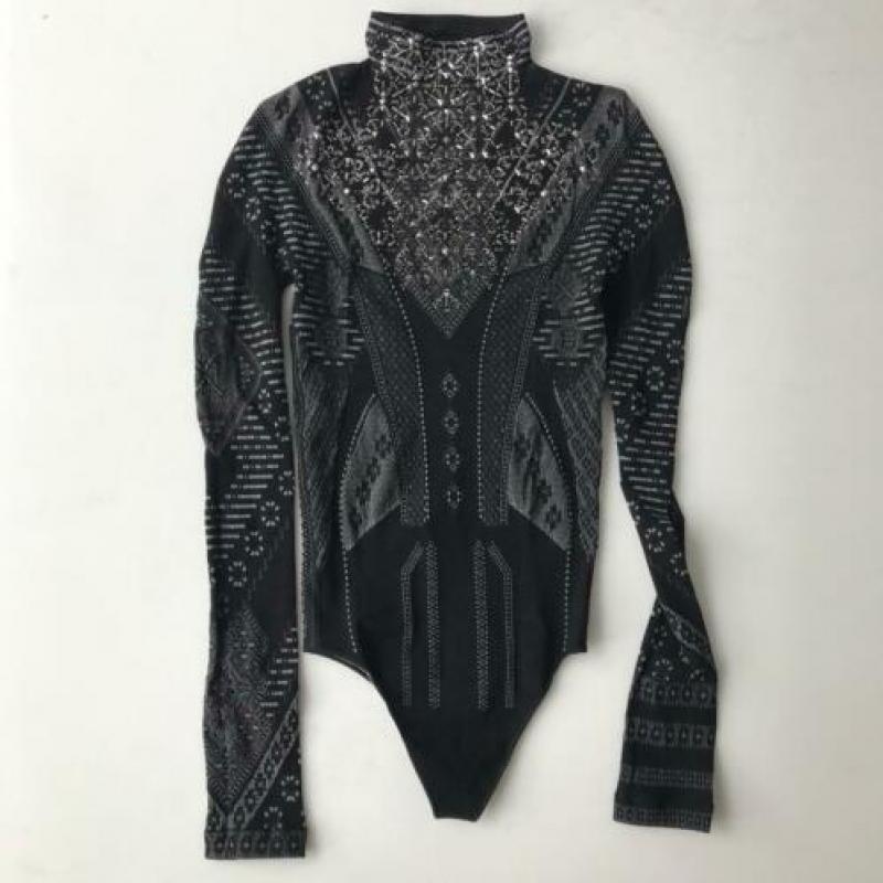 High, zwarte body, maat large