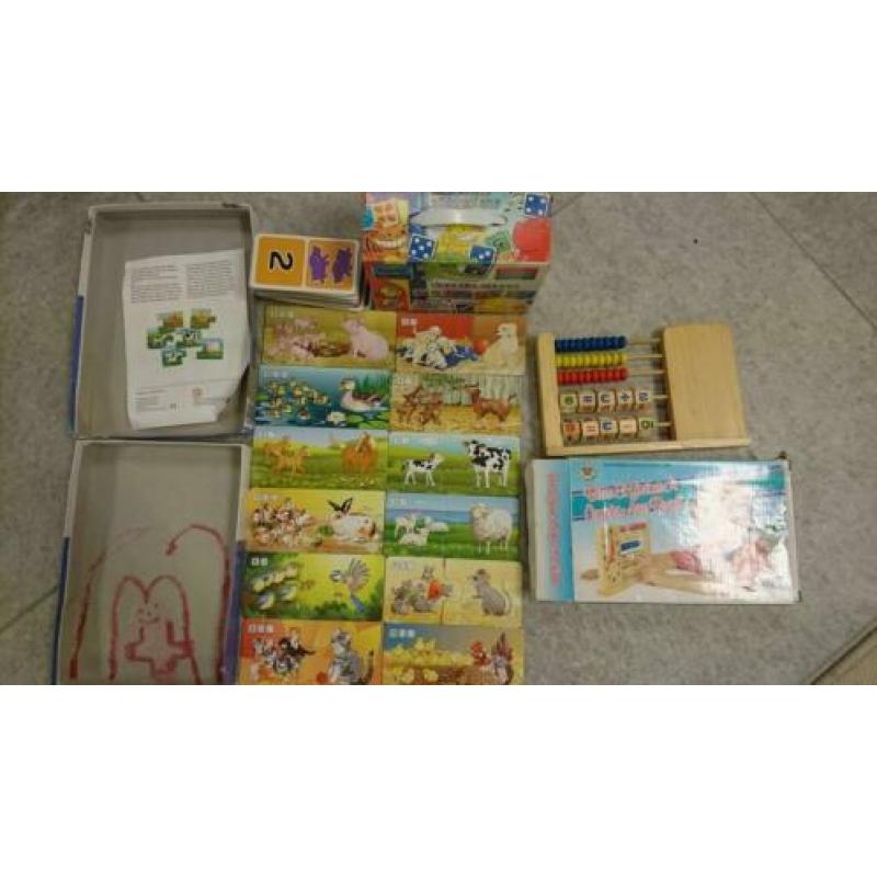 Leren telraam domino leren tellen educatief leerzaam spel zg