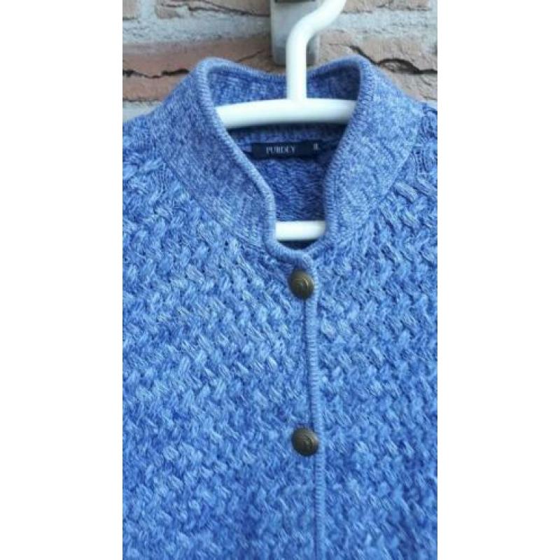 PURDEY blauw vest in mooie steek