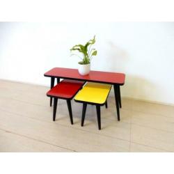 retro vintage bijzettafel plantentafel jaren 50