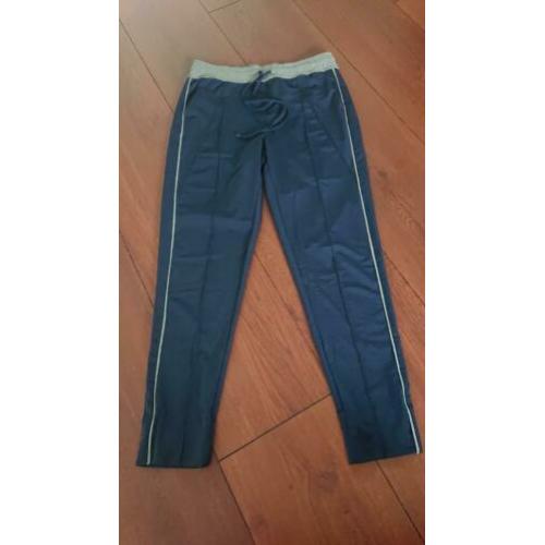 sportbroek maat M donker blauw grijs