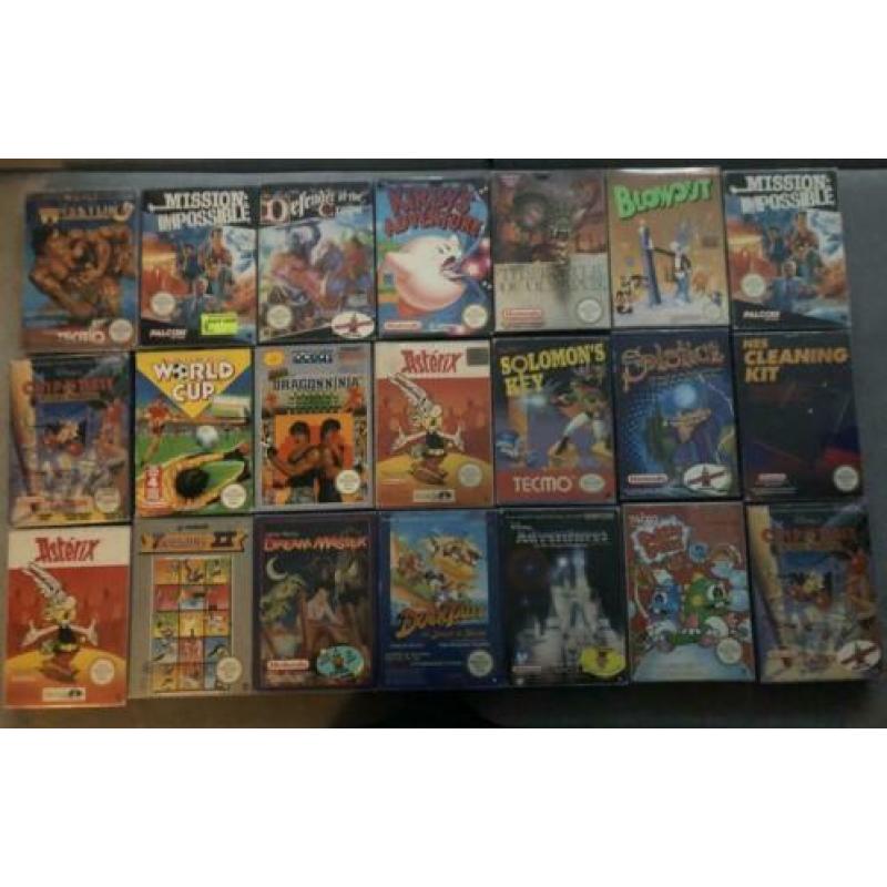 Nintendo nes collectie Mario chip and dale ducktales turtles