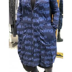 Rundholz jas blauw katoen XS M Nieuw!! (S en L verk)