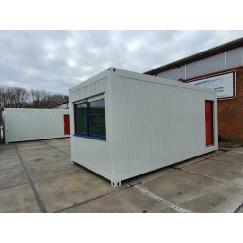 Te Huur zeer Mooie Degelijke Stalen kantoorunit 6x3 meter