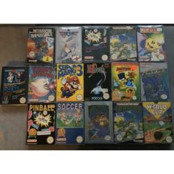 Nintendo nes collectie Mario chip and dale ducktales turtles