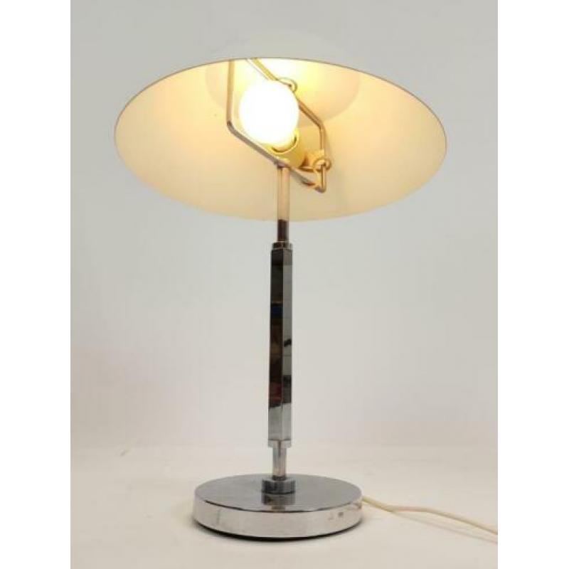 Vintage tafellamp | strak wit design