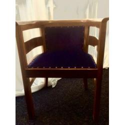 Art Deco fauteuils twee stuks, gerestaureerd .