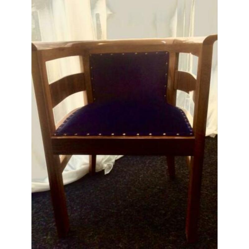 Art Deco fauteuils twee stuks, gerestaureerd .