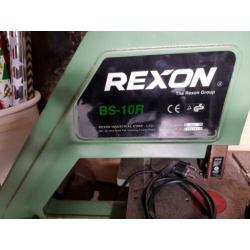 Rexon lintzaag machine met schuurschijf