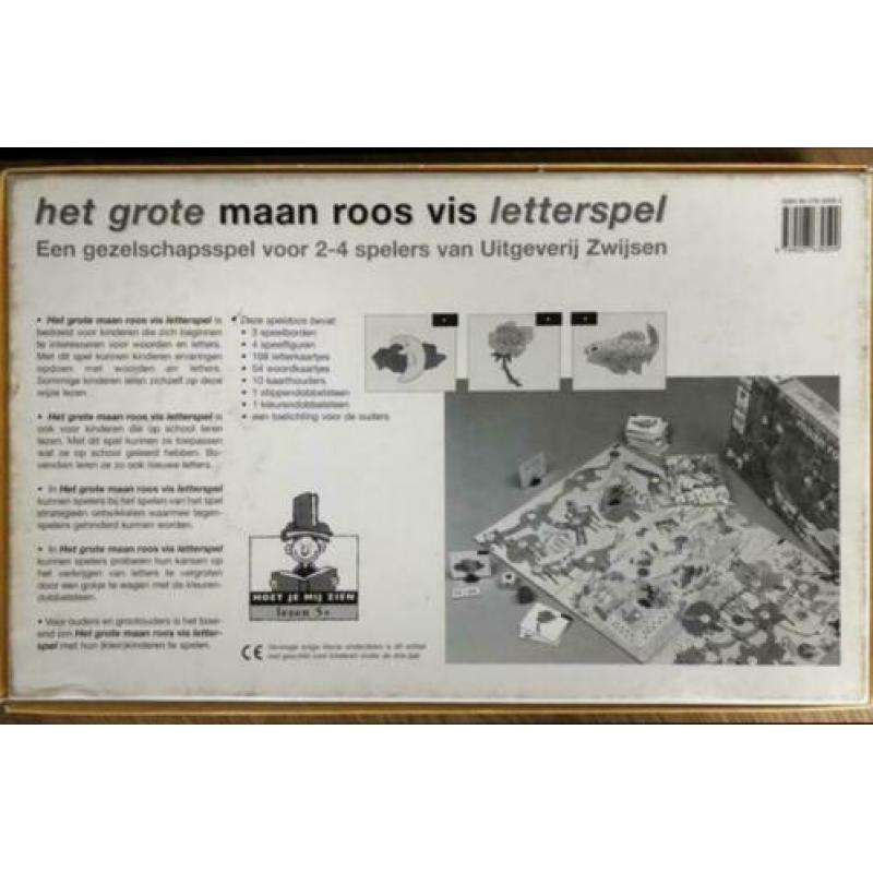 Het grote maan roos vis letterspel van zwijsen