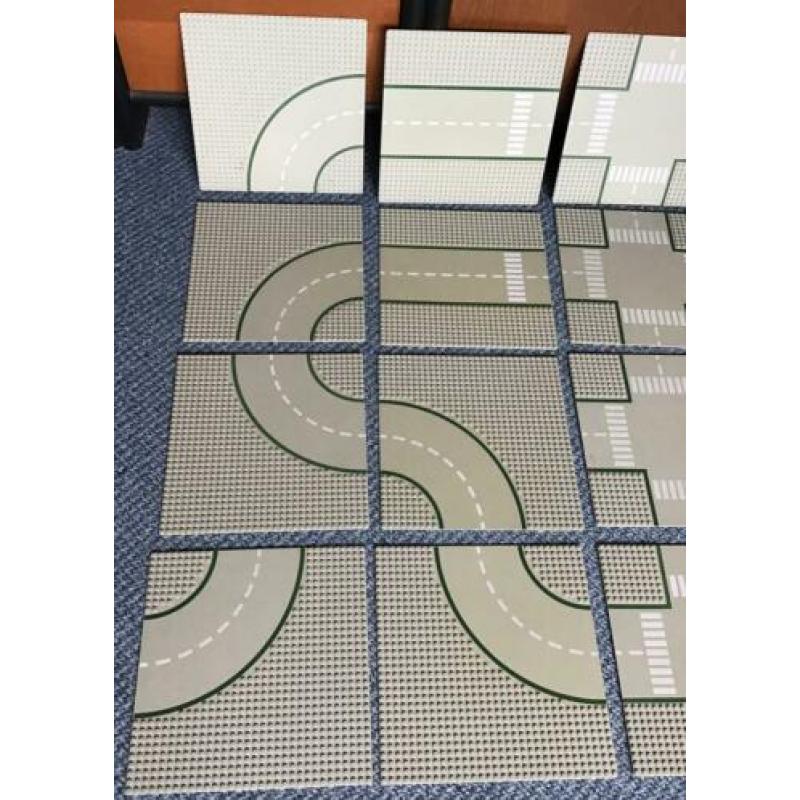 16 Lego straat- / wegplaten