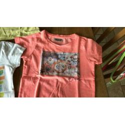3 leuke shirts maat 122-128