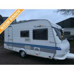 Hobby 440 sf easy bj 2002 fietsenrek, vast bed. 5995, euro