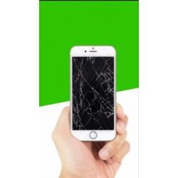 iPhone 7 6 5s 6s X SE 8 plus scherm barst glas LCD reparatie