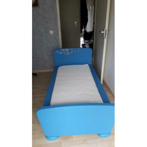 Kleuterbed blauw incl. Matrasje
