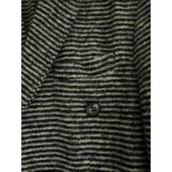E27 Nieuw: wollen slimfit jasje Maat 48=M gestreept blazer